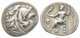 Macedonia, Philip III, Sardes mint, 323-317BC, AG 3.75 g.
Ref: SNG Copenhagen 1094 - Near VF