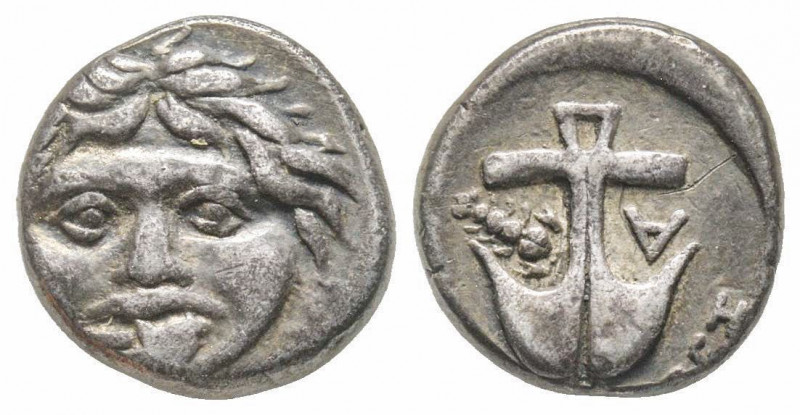 Thracia, Apollonia Pontika, Drachm, 425-375 BC, AG 2.9 g. 
Ref: SNG Stancomb 43 ...