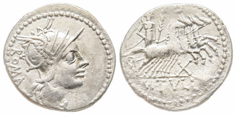 Roman Republic, M. Tullius, Rome, 120 BC, Denarius, AG 3.36 g. Ref: Crawford 280...