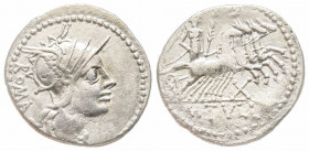 Roman Republic, M. Tullius, Rome, 120 BC, Denarius, AG 3.36 g. Ref: Crawford 280/1 - VF