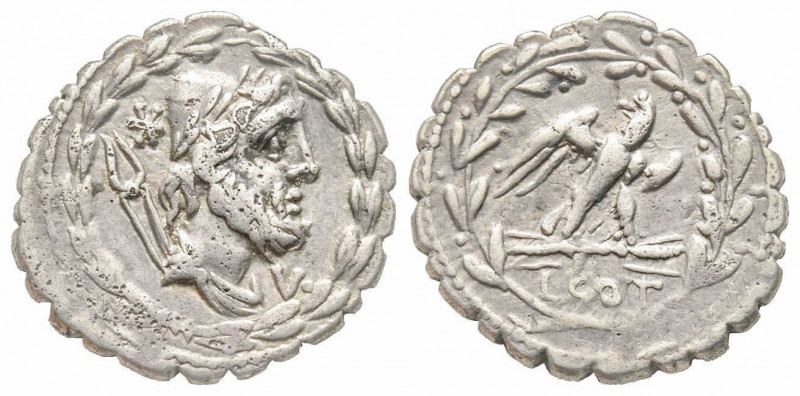 Roman Republic, Lucius Aurelius Cotta, Rome, 105 BC, Denarius, AG 3.82 g. 
Ref: ...