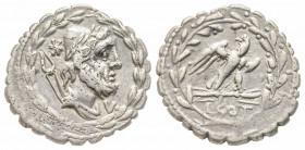 Roman Republic, Lucius Aurelius Cotta, Rome, 105 BC, Denarius, AG 3.82 g. 
Ref: Crawford 314/1b - Near EF