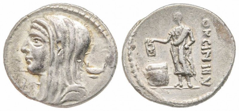 Roman Republic, L. Cassius Longinus, Rome, 63 BC, Denarius, AG 3.91 g.
Ref: Craw...