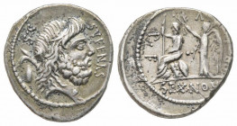 Roman Republic, M. Nonius Sufenas, Rome, 57 BC, Denarius, AG 3.83 g.
Ref: Crawford 421/1. Sydenham 885 - Near EF