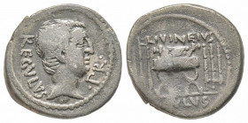 Roman Republic, L. Livineius Regulus, Rome, 42 BC, Denarius, AG 3.56 g.
Ref: Crawford 494/27 - Near VF