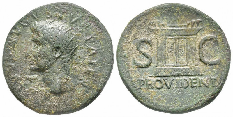 Augustus 27 BC- 14 AD, Dupondius, 22-30 BC, AE 10.66 g. 
Ref: RIC 81 (Tiberius),...