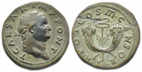 Titus Caesar, Dupondius, Samosata or Commagene, 74 AD, AE 12.21 g 
Ref: RIC 813, C. 326 - Near EF, rare