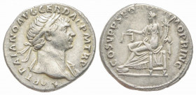 Traianus 98-117 , Denarius, Rome, AD 108-109, AG 3.32 g.
Ref: RIC 116, C 69 - VF