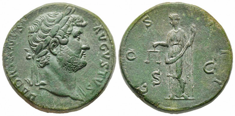 Hadrianus 117-138, Sestertius, Rome, AD 125-128, AE 27.58 g.
Ref: RIC 637, C. 38...