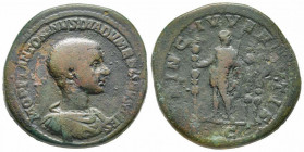 Diadumenian 217 - 218, Sestertius, Rome, AD 218, AE 26.5 g. 
Ref: RIC 211, C. 7 - Fine, Rare