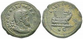 Postumus 260 - 269, Sestertius, Cologne, AD 261, AE 23.42 g 
Ref: RIC 144, C 169 - VF, Rare
