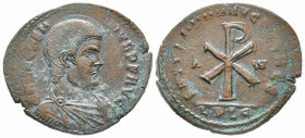 Magnentius 350 - 353 , Double maiorina, Lugdunum, AD 350-353, AE 8.70 g. 
Ref: RIC 154, C 30 - Near EF