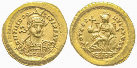 Theodosius II 426-429, Solidus, Constantinople, AD 430-440, AU 4.42 g. 
Ref: RIC X 257 Depeyrot 81/1 - Near EF