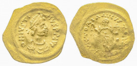 Iustinus II 565-578, Tremissis, Constantinople, AD 565-578, AU 1.47 g.
Ref: Sear 353, MIB 11a - Near VF
