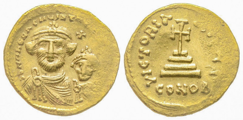 Heraclius, Solidu, Constantinople, AD 616-625, AU 4.51 g. 
Ref: Sear 738, DOC 13...