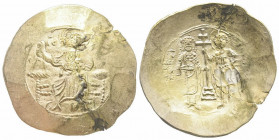 John II 1118-1143 , Aspron trachy, Constantinople, AD 1118-1143, EL 4.60 g. 
Ref: Sear 1942, Hendy pl. 10, 3-4 - VF, Ex Sincona 29.06.2011, Lot 303