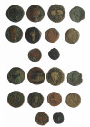 HISPANIA ANTIGUA. Lote de 10 monedas: Caesaraugusta (1), Clunia (2), Kili (1), acuñaciones de Publio Carisio (1), Tamaniu (1), Tarraco (3), Turiasu (1...