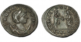 IMPERIO ROMANO. SEVERINA. Antoniniano. Roma (270-275). R/ Aureliano y Severina dándose la mano; CONCORDIA AVGG, exergo ÇXXIR. VE 4,08 g. 22,5 mm. RIC-...