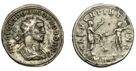 IMPERIO ROMANO. PROBO. Antoniniano. Serdica (276-282). A/ Busto radiado, drapeado y con coraza a der.; IMP DEO ET DOMINO PROBO AVG. R/ Probo a der. co...