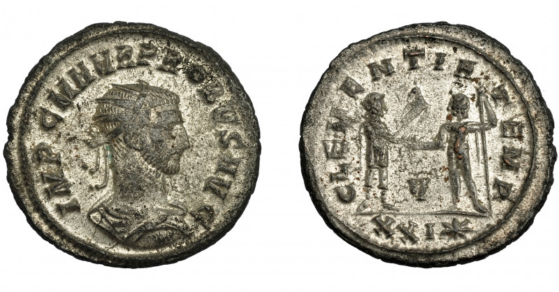IMPERIO ROMANO. PROBO. Antoniniano. Cizycus (276-282). R/ Probo con cetro remata...