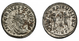 IMPERIO ROMANO. PROBO. Antoniniano. Cyzicus (276-282). R/ Probo con lanza a izq. frente a Victoria que le tiende una corona; CONCORDIA MILITVM, P/XXIM...