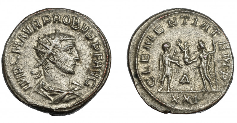 IMPERIO ROMANO. PROBO. Antoniniano. Antioquía (276-282). R/ Probo con cetro a de...
