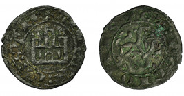 REINOS DE CASTILLA Y LEÓN. ALFONSO X. Maravedí prieto-dinero. Sin ceca. VE 0,90 g. 17,4 mm. III-276. BMM-389. MBC.
