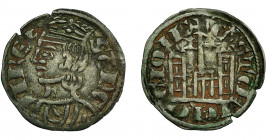 REINOS DE CASTILLA Y LEÓN. SANCHO IV. Cornado. Burgos. VE 0,82 g. 19 mm. III-296. BMM-427. MBC.
