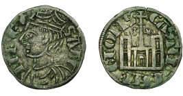 REINOS DE CASTILLA Y LEÓN. SANCHO IV. Cornado. Coruña. Venera -*. VE 0,77 g. 17,9 mm. III-297. BMM-428.1. MBC.