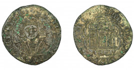 REINOS DE CASTILLA Y LEÓN. ENRIQUE IV. Cuartillo. Jaén. VE 3,19 g. 25,5 mm. III-746. BMM-1013. Leves oxidaciones. MBC-/MBC+.