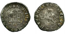 REINOS DE CASTILLA Y LEÓN. ENRIQUE IV. Blanca. Burgos. VE 2,13 g. 22,8 mm. III-816. BMM-1067. BC+.