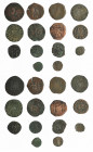 FELIPE II. Lote de 14 cobres. Siglos XV-XVIII. De RC a MBC.
