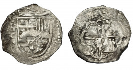 FELIPE II. 4 reales. 1595. Toledo. C. AC-617. Oxidaciones. MBC-/BC-.
