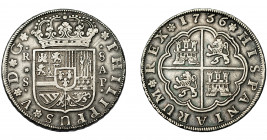 FELIPE V. 8 reales. 1736. Sevilla. AP. VI-1271. Rayitas. MBC.