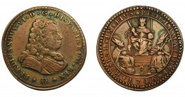 FERNANDO VI. Medalla.1746. Proclamación en Sevilla. AE 34 mm. H-27 vte. metal. MBC-/MBC.