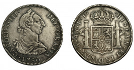 CARLOS III. 4 reales. 1780. México. FF. VI-768. MBC.