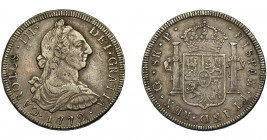 CARLOS III. 8 reales. 1772. Guatemala. P. VI-857. Rayitas. MBC-. Rara.