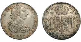 CARLOS III. 8 reales. 1781. México. FF. VI-944. Pequeñas marcas. EBC-/MBC+.