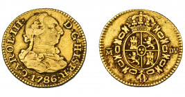 CARLOS III. 1/2 escudo. 1786. Madrid. DV. VI-1065. MBC-.