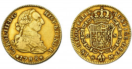 CARLOS III. 2 escudos. 1788. Madrid. M. VI-1297. MBC-/MBC.