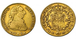 CARLOS III. 2 escudos. 1788. Madrid. M. VI-1297. MBC-.