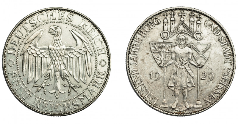 MONEDAS EXTRANJERAS. ALEMANIA Y ESTADOS ALEMANES. República de Weimar. 5 marcos....