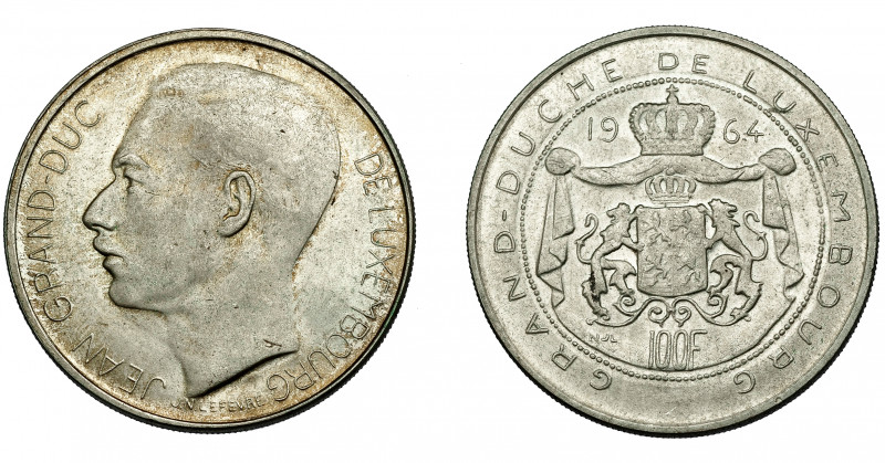 MONEDAS EXTRANJERAS. LUXEMBURGO. 100 francos. 1964. KM-54. EBC-.