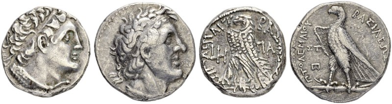 PTOLEMAIC KINGDOM. Ptolemy II, 285-246. Tetradrachm Alexandria. Obv. Diademed he...