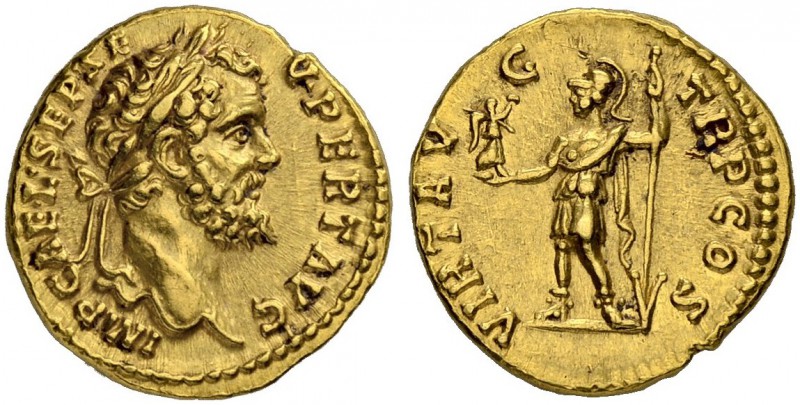 Septimius Severus, 193-211. Aureus 193/194, Rome. Obv. IMP CAE L SEP SE - V PERT...