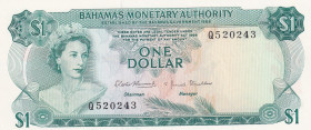 Bahamas, 1 Dollar, 1968, UNC, p27a
Estimate: USD 30-60