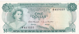 Bahamas, 1 Dollar, 1968, AUNC, p27a
Estimate: USD 75-150