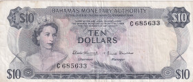 Bahamas, 10 Dollars, 1968, VF, p30a
Estimate: USD 450-900