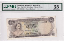 Bahamas, 20 Dollars, 1968, VF, p31a
PMG 35
Estimate: USD 450-900