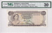 Bahamas, 20 Dollars, 1974, VF, p39b
PMG 30
Estimate: USD 200-400